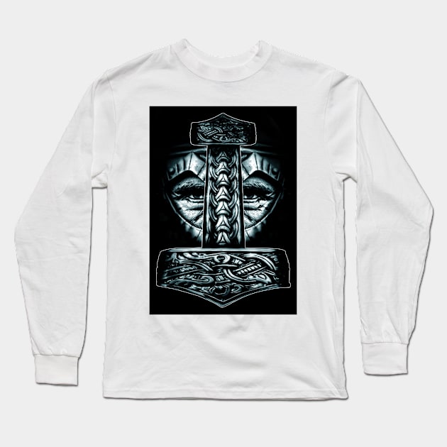 Thors hammer Long Sleeve T-Shirt by CasperArt1